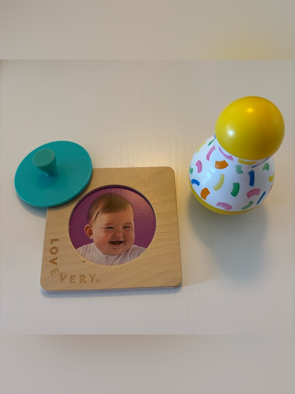 Lovevery tummy time wobbler + first puzzle